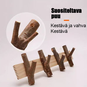Luonnon puun oksa seinäkoukku