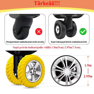 Matkatavaroiden pyörien suojat