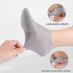 Erittäin ohut vuoratut näkymätön liukumattomat sukat