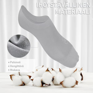 Erittäin ohut vuoratut näkymätön liukumattomat sukat