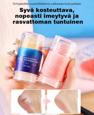 Kuivumista ja halkeilua estävä käsien ja jalkojen kosteusvoide