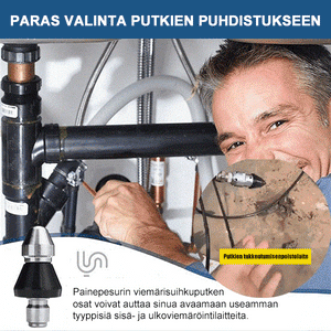 Korkeapainevesiputken suutin