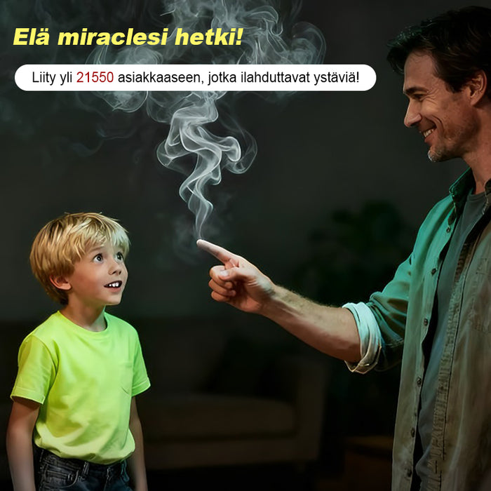 Salaperäiset sormen savun taika-rekvisiitta