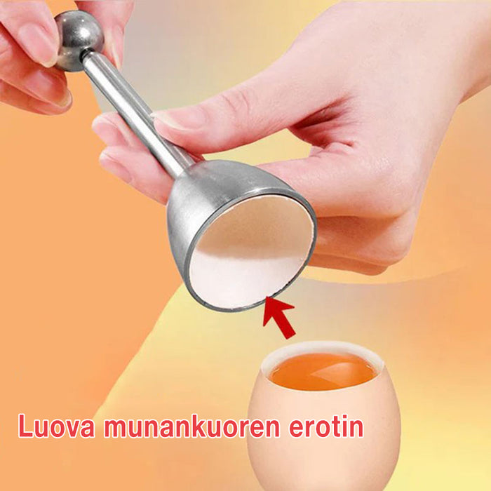 Luova munankuoren erotin