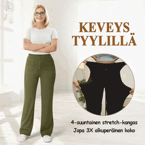 Naisten rennot korkeavyötäröiset joustavat housut