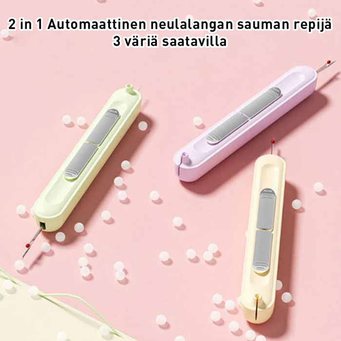 2-in-1 neulanlangoitin ja saumanleikkuutyökalu