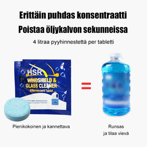 Poreileva auton lasinpesuaine