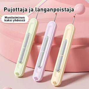 2-in-1 neulanlangoitin ja saumanleikkuutyökalu