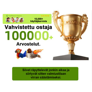 Simuloitu sähköinen lintukissalelu, jossa räpyttelevät siivet