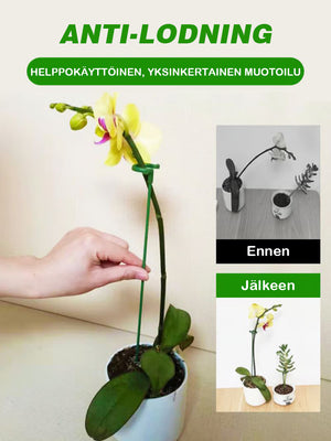 Kiipeilykasvin kiinteä tuki estää makaamisen