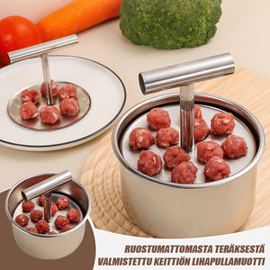 🎁 Ruostumattomasta teräksestä valmistettu lihapullumuotti keittiöön