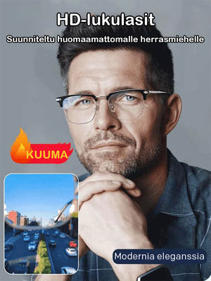 Ultrakevyet älyzoom-sinistä valoa estävät lukulasit