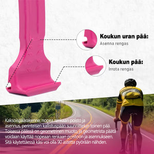 2 in 1 polkupyörän rengasvipu