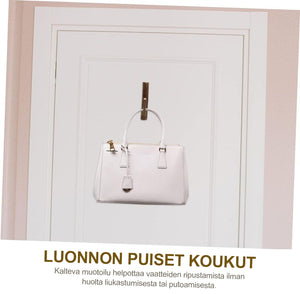 Luonnon puun oksa seinäkoukku