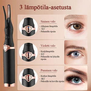 Sähköinen ripsien taivutin, välittömästi kiehtova ✨ Räpyttele ja häikäise! 👁️