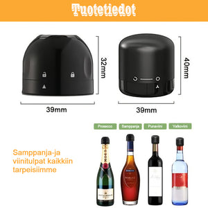 Viinipullon tyhjiötulppa