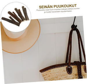 Luonnon puun oksa seinäkoukku