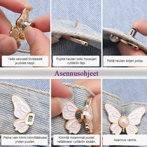 ✨4 Kpl irrotettavat perhosnapit🦋