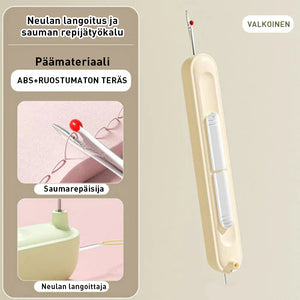 2-in-1 neulanlangoitin ja saumanleikkuutyökalu