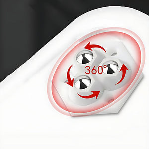 360° pyörivä kolme pallopyörää
