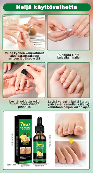 Inkiväärikynsienhoitoliuos