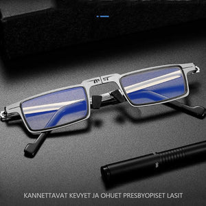 Taitettavat anti-blue light -ruuvittomat lukulasit