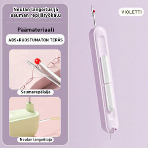 2-in-1 neulanlangoitin ja saumanleikkuutyökalu
