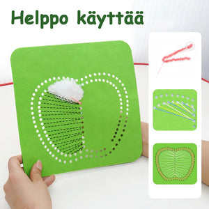 DIY brodeerattu nukkesetti