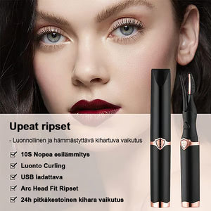 Sähköinen ripsien taivutin, välittömästi kiehtova ✨ Räpyttele ja häikäise! 👁️