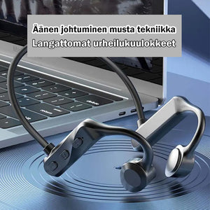 Langattomat bluetooth luuta johtavat kuulokkeet urheilujuoksuun